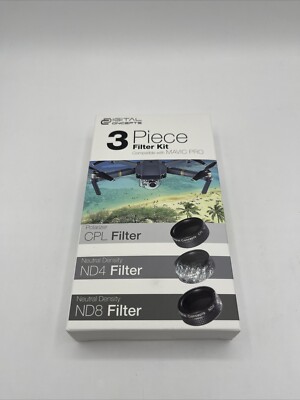 Digital Concepts 3 Piece Filter Kit Mavic Pro CPL ND4 ND8 Filters NIB DC-FK3CLP