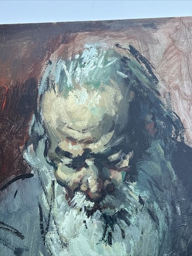 PATRICIA LEGRANDE PAINTING SERGEI BONGART IMPRESSIONIST PORTRAIT MAN MEN 27"