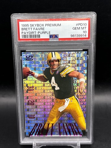 二人で一人　白　SSP PSA10 Brett Favre 1995 Skybox Purple Paydirt SSP PSA 10 Pop 2