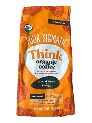 Think Mushroom Coffee | Organic Ground Coffee with Lion'S Mane Mushroom and Chag