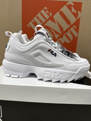 Women's FILA Disruptor Premium 2 Sneaker 'All White' - Size 7, 5FM00002-125