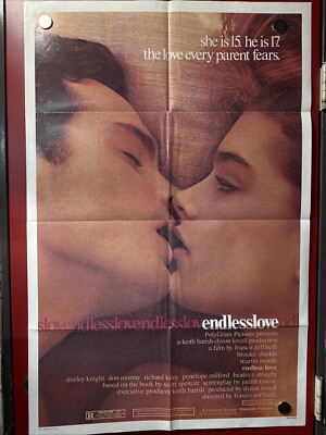 Endless Love Movie Poster 27x41 S/S Folded   Brooke Shields   Martin Hewitt 1981