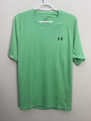 NEW Under Armour Tech Tee Men's T-shirt Large Loose Short Sleeve Green $25