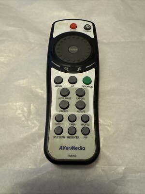 AVerMedia RM-KG OEM Original Replacement Remote Control Black Aver Tested 