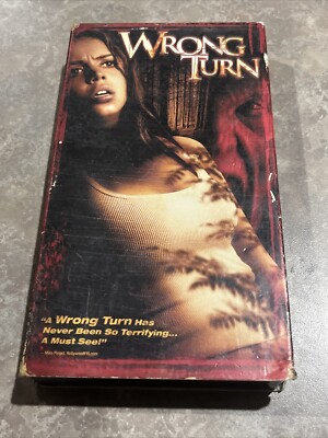 Wrong Turn 2003 VHS Tape Horror