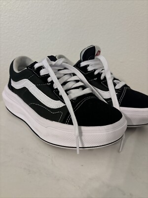 Vans Old Skool Black White  Women's  6 Mens 4.5 Skate Casual Shoes