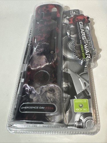 Gears of War Xbox 360 Madcatz Console Skinz Faceplate New