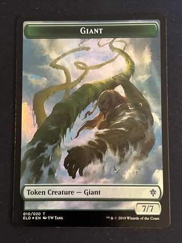 1x Foil Giant / Food Double-Sided Token Throne of Eldraine