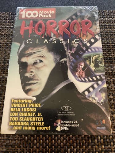HORROR CLASSICS Mill Creek Entertainment 100 MOVIE PACK DVD