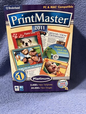 PrintMaster 2011 Platinum - Broderbund - PC & Mac