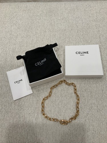 ネックレス・チョーカー CELINE Monochrome Surf Necklace Necklace】CELINE Monochrome Surf Necklace Silver Black White