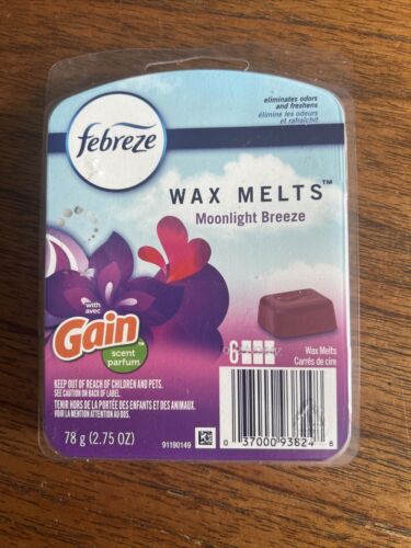 FEBREZE MOONLIGHT BREEZE WAX MELTS REFILLS W/GAIN AIR FRESHENER Pack Of 1 FEBREZE MOONLIGHT BREEZE WAX MELTS REFILLS W/GAIN AIR FRESHENER Pack Of 1