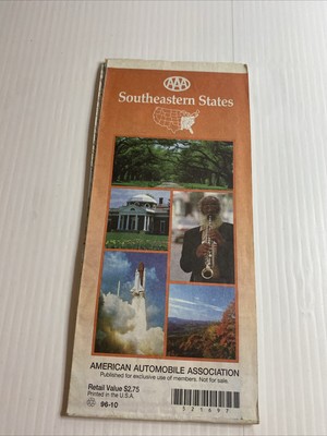 AAA Road Map Southeastern States 1997