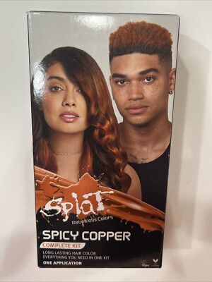 Hair Dye Splat SPICY COPPER Complete Kit Semi-Permanent Hair Color 9z