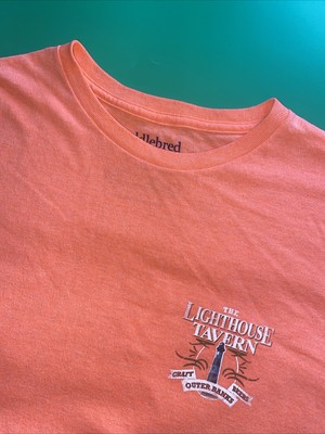 Outer Banks The Lighthouse Tavern XL Beach Coral Short Sleeve Cotton T-Shirt