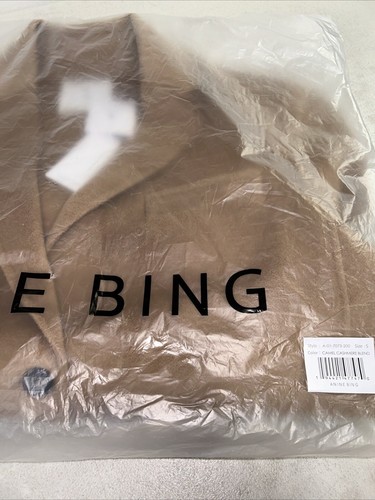 Pre-owned Anine Bing Quinn Blazer Size Small In Beige