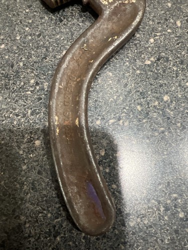 VTG J.H. Williams & Co Wood Handle Adjustable Monkey Wrench & Robinson Wrench