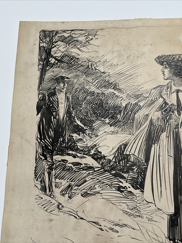 Antique Painting ILLUSTRATION JOSEPH KRAEMER LISTED FAMOUS PORTRAIT COVER ART