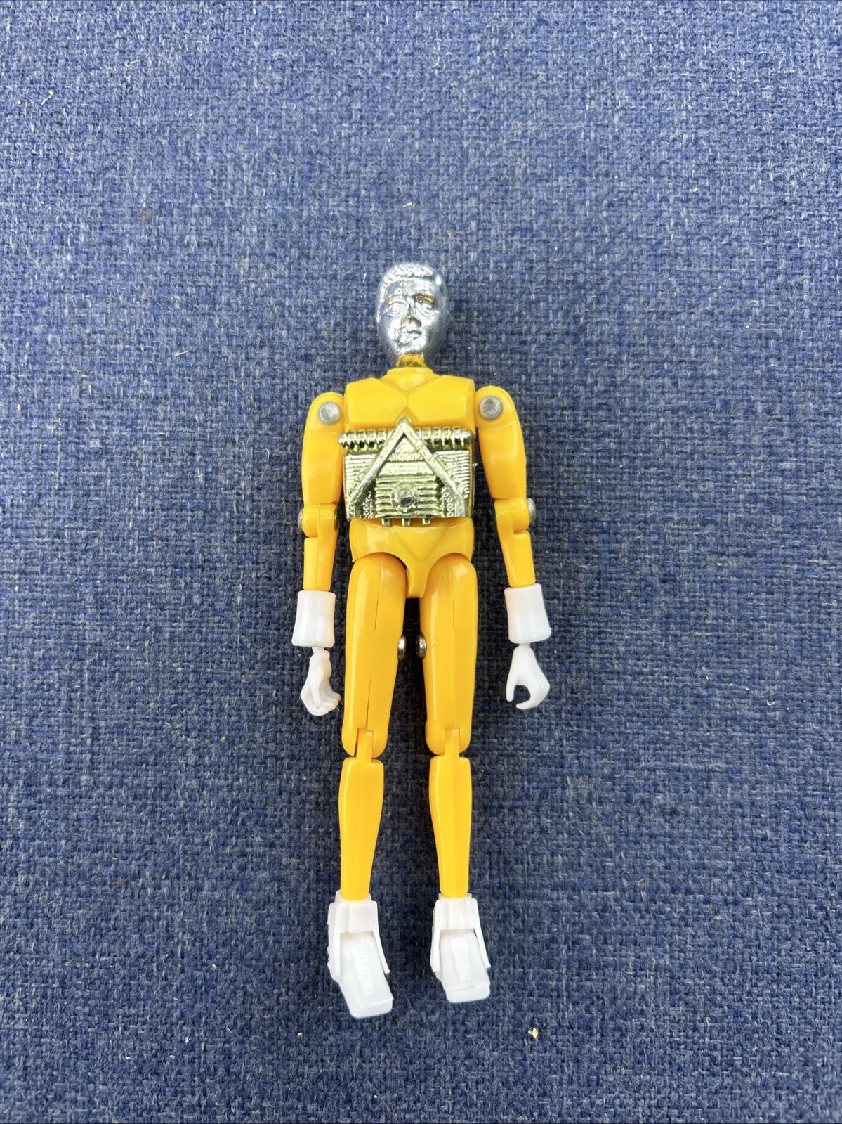 Vintage Mego 1970’s MICRONAUTS Yellow Opaque Time Travelers Figure 3.75”