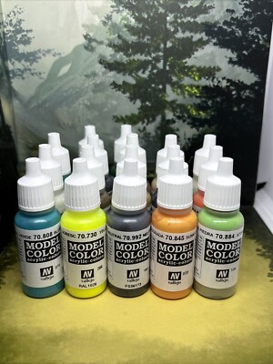 ACRYLICOS VALLEJO MODEL COLOR Acrylic Paint Lot VJ05 18x 17ml Bottles