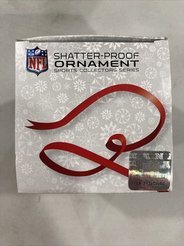 Chicago Bears Football NFL Round Shatterproof Christmas Tree Ornament Boxed