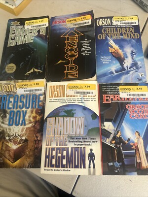 ENDER'S GAME lot of 6 by Orson Scott Card SciFi XENOCIDE SHADOW Children ++