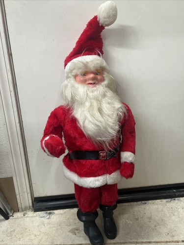 Rare Vintage Christmas 41'' Stuffed 7UP Santa Claus Store