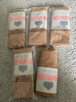 Sweaty Betty 5x Barely There Pants Knickers Tan Brown XL UK 18