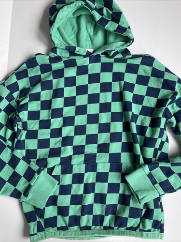 【OPEN YY】 CHECKER BOARD HOODIE DOWN JACKET YELLOWISH GREEN Zipped Hoodie – Snobar Kids Wear