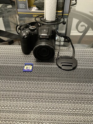 Fujifilm FinePix Fuji S4800 16.0MP Digital Camera -Black W/ Sd Card TESTED READ