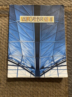 BJU Bob Jones Algebra 1 Student Textbook 3rd Edition