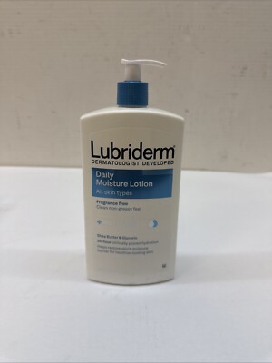 New Lubriderm Daily Moisture Lotion Fragrance-Free 24 Ounce Normal to Dry