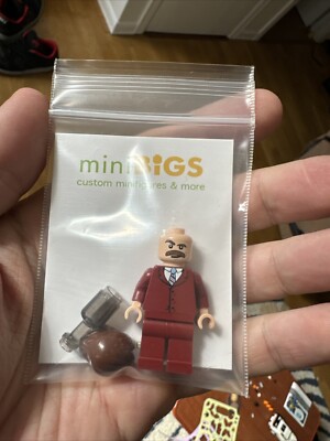 MiniBigs X Citizen Brick Ron Burgandy Anchorman Minifigure Lego Compatible