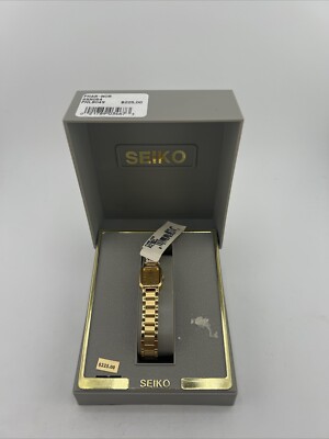 Vintage Seiko Women's Watch 4N00-5071 SXN054 Gold Watch New In Box Needs Battery