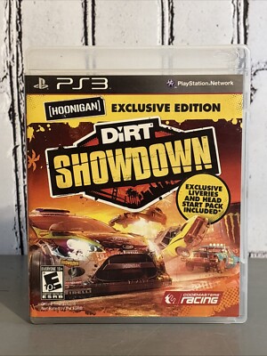 RARE PS3 HOONIGAN DiRT Showdown (Sony PlayStation 3, 2012) MINT COMPLETE