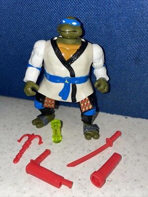 Vintage 1993 Night Ninja Leo TMNT Ninja Turtles Auto Mutations Leonardo Figure