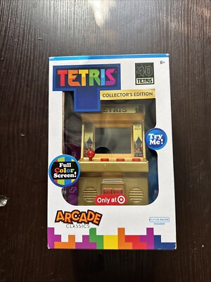 Basic Fun Arcade Classics TETRIS 40 Collector s Edition Gold Handheld Target
