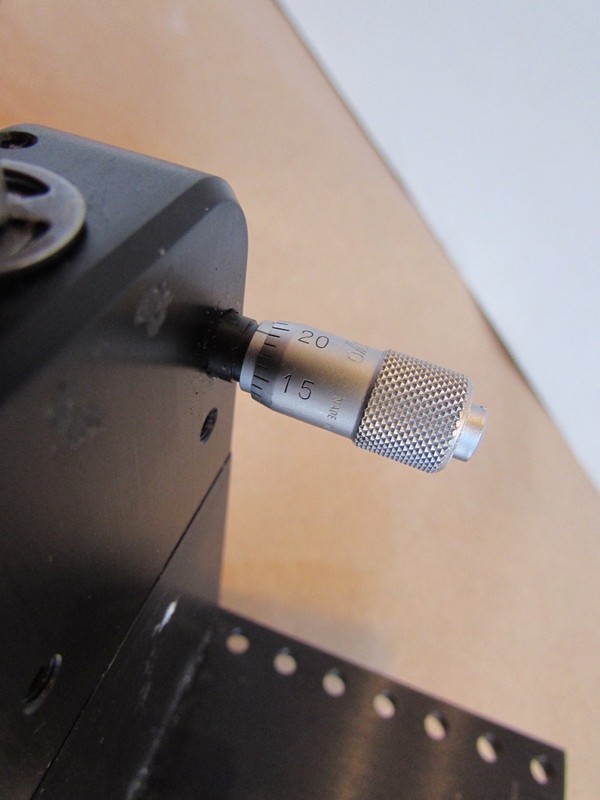 Sign Jig Mitutoyo Micrometer Head Spring Loaded Detent Plate 90 Degree