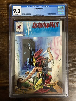 Shadowman 1 CGC 9.2 WHITE Pages 1992 Origin 1st Appearance Jack Boniface Valiant