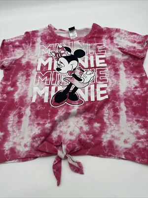 Disney T-Short Youth Girl 3X-Large Pink Graphic Print Minnie Mouse #11704