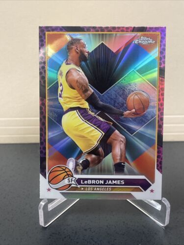 2023-24 Topps Chrome Basketball Lebron James #23 Pink 2023-24 Topps Chrome Basketball Lebron James #23 Pink