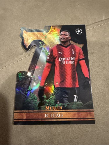 22-23 Topps Merlin LEAO 直筆サイン 世界50枚限定 2023-24 Topps Merlin Uefa Club Competitions - Merlin's Match