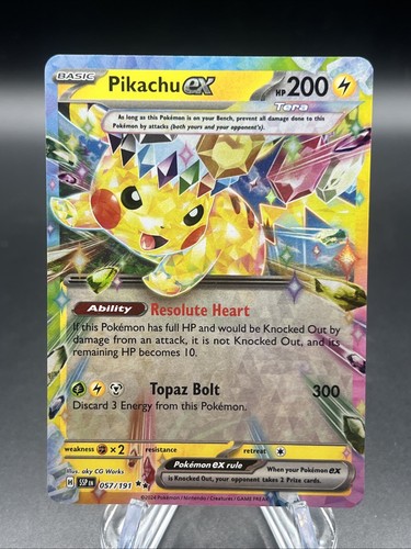 Pokemon! TCG Pikachu ex - 057/191 - SV08: Surging Sparks
