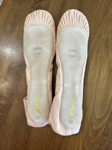 Bloch Dansoft Leather Ballet Slipper Shoe PINK S0205L Women’s Size 8.5C