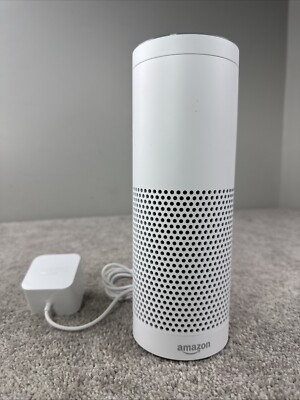 Amazon Echo White & Gray SK705DI 1st Generation Alexa Smart Speaker
