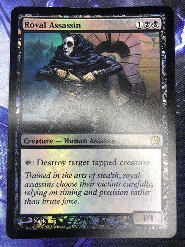 Royal Assassin 1x FOIL MTG 9th Ninth Edition Rare MINT black Royal Assassin 1x FOIL MTG 9th Ninth Edition Rare MINT black