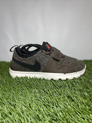 Nike SB Trainerendor Men's Sz 9.5 BBQ Brown Skate Shoe 616575-206