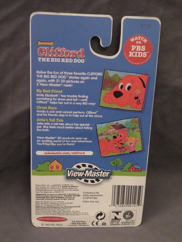 Brand New Sealed View Master 3D Reels ~ Clifford the Big Red Dog 2003 # B0125