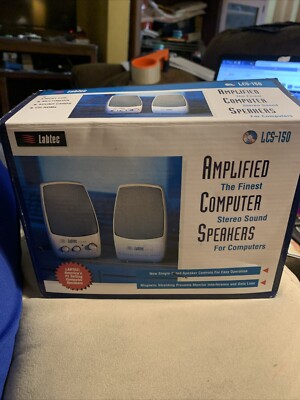 Labtech LCS-150 Space Saver Series Speaker Audio Computer Vintage New In Box