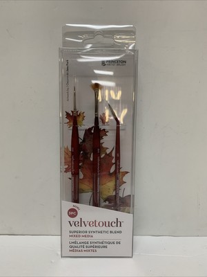 Princeton VelveTouch Superior Synthetic Blend Brush For Mixed Media 3pcMini #752